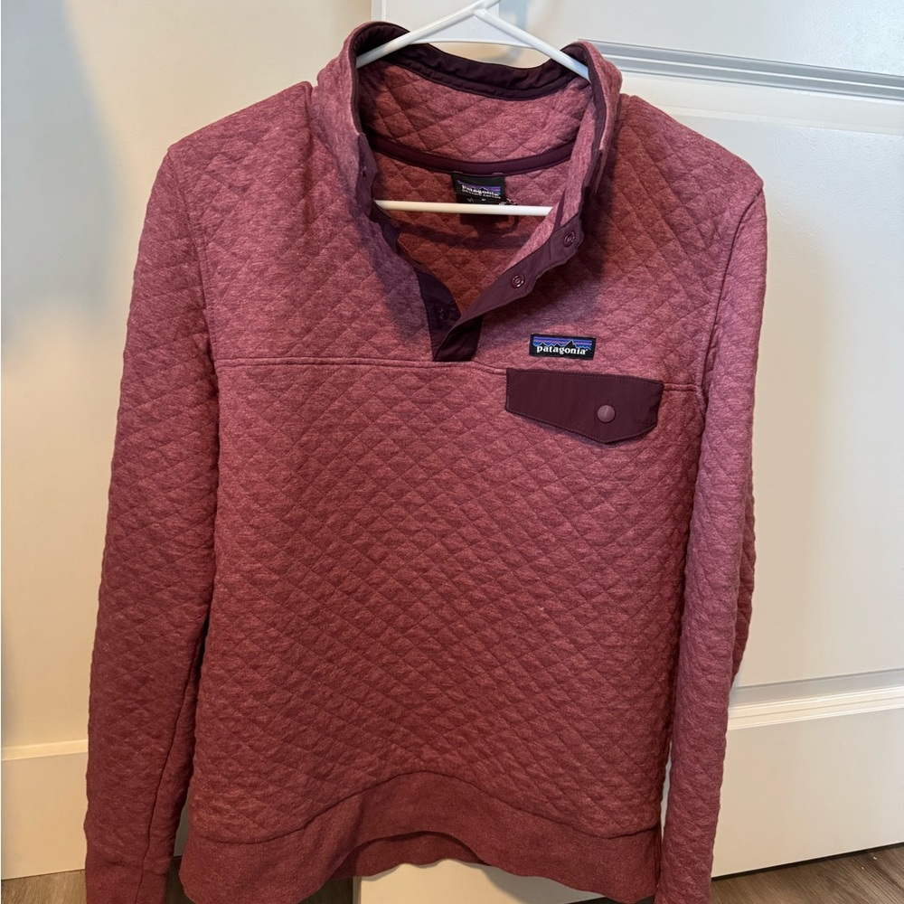 Patagonia Quilted Pullover - Burgundy
